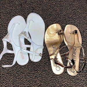 CALVIN KLEIN & GUESS SANDALS